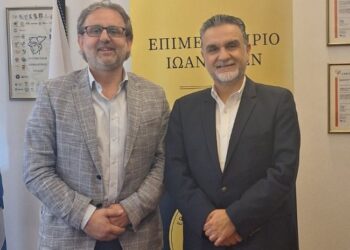Συνάντηση με τον πρόεδρο του Επιμελητηρίου Ιωαννίνων πραγματοποίησε ο Γιάννης Τσίμαρης