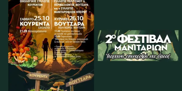 2ο Φεστιβάλ Μανιταριών σε Κούρεντα και Βουτσαρά