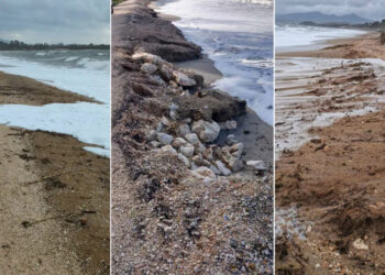 Υλικά του ποδηλατόδρομου και άμμος … έγιναν ένα στο Μονολίθι