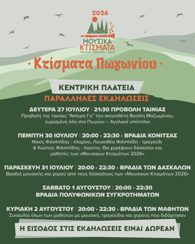  «Μουσικά Κτίσματα» για δεύτερη χρονιά