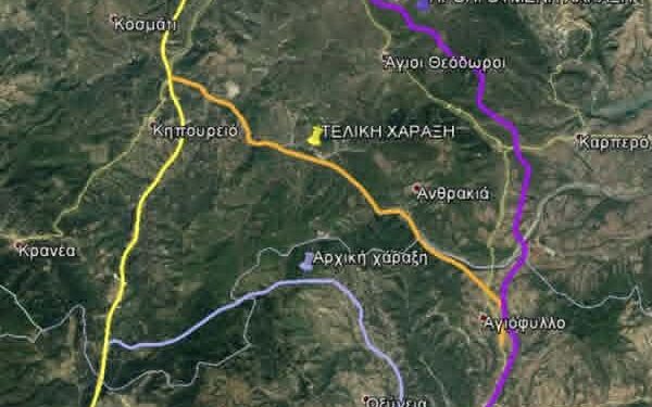 Πρόταση του 2018 επαναφέρει ο Γ. Ζάψας: Τρίιχνος ο δρόμος Παναγιά – Κορυδαλλός – Τρυγόνα – Μουργκάνι για σύνδεση με Ε65