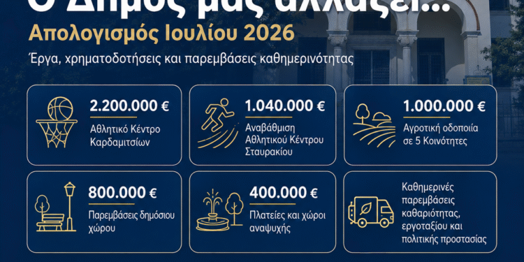 Απολογισμός δράσης της Δημοτικής Αρχής