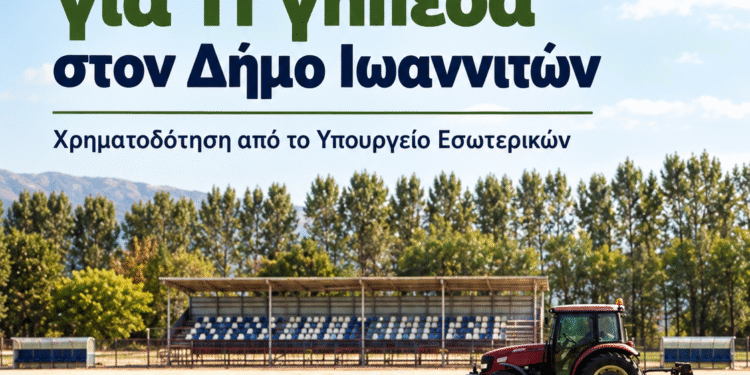 Αναβαθμίζονται 11 γήπεδα στο Δήμο Ιωαννιτών